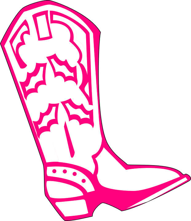 Cowgirl Hat Clipart 26, - Custom Cowboy Boot Shower Curtain (621x720)