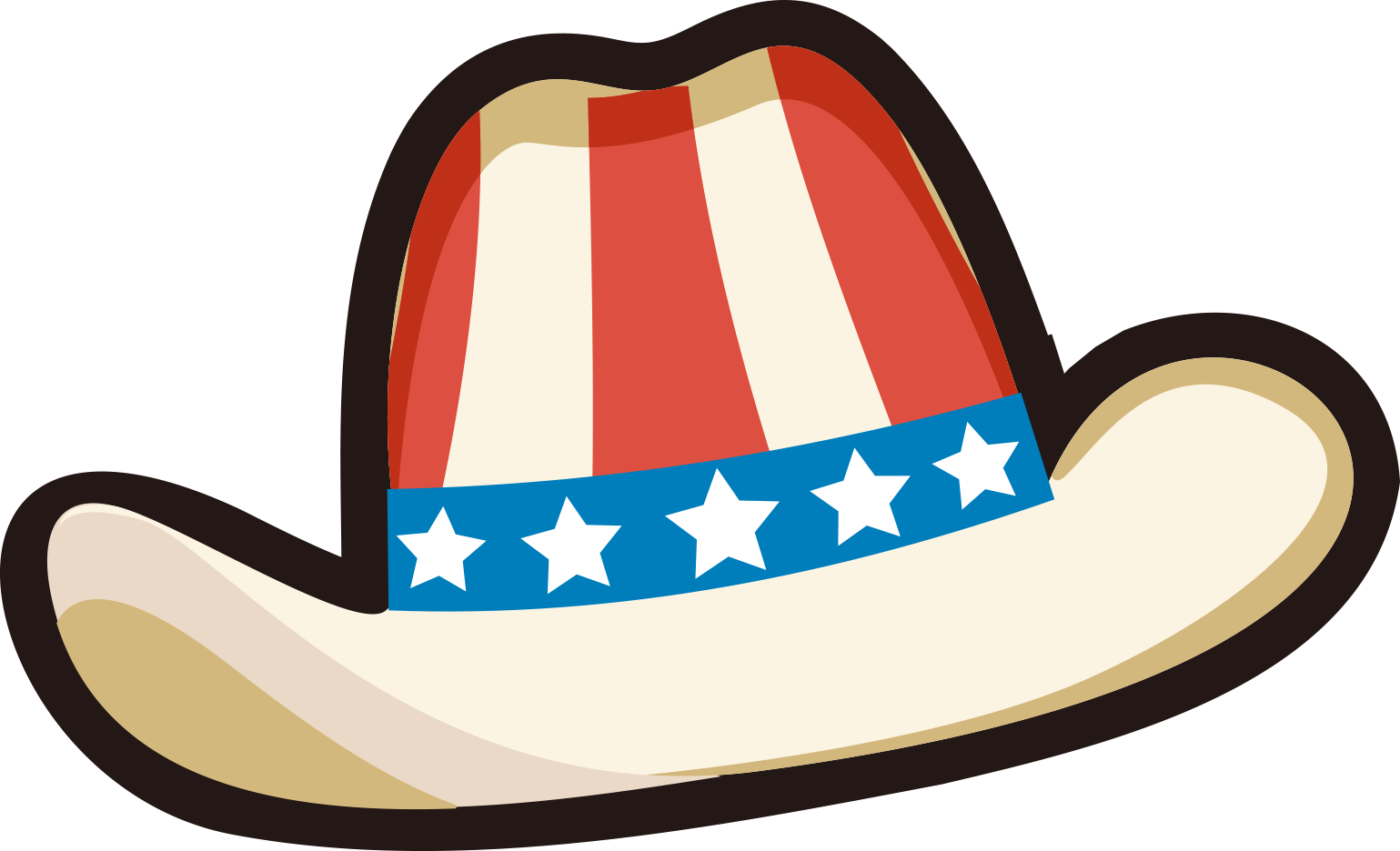 United States Cowboy Hat Clip Art Cartoon American - United States Cowboy Hat Clip Art Cartoon American (1539x936)