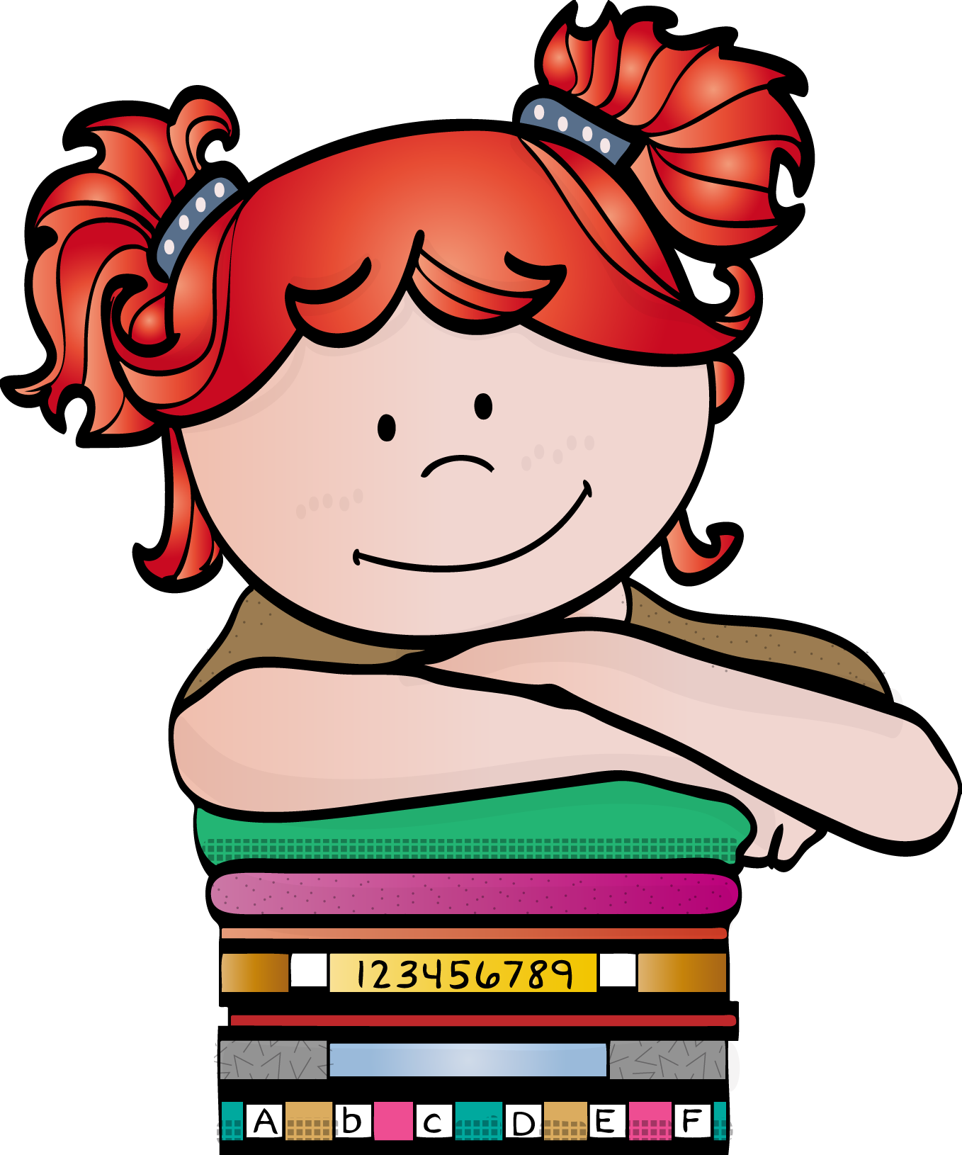 Clip Art, Kindergarten, Schools, Little Girls, Pretty - School (1358x1630)