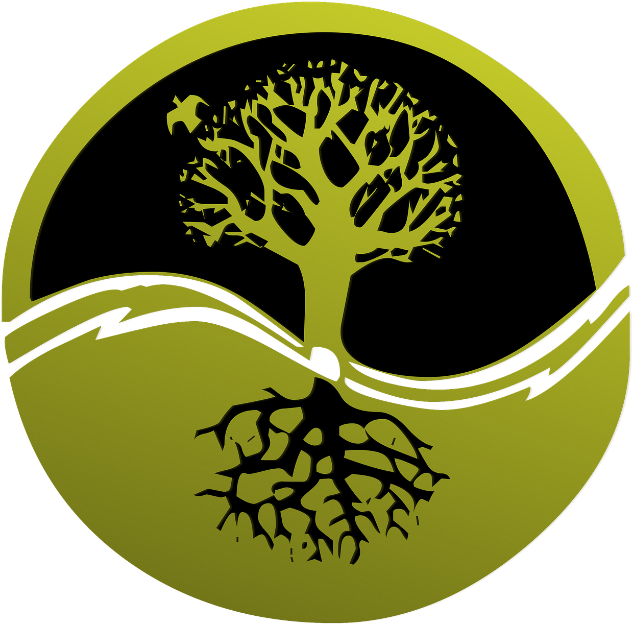 Garden, Root Tree Logo Clip Art Tree Roots Tree Wi - Logo De Moda Y Belleza (1280x1267)