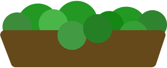 Flower Box Flowerpot Plant Green Salad Veg - Flower Box Clip Art (800x400)