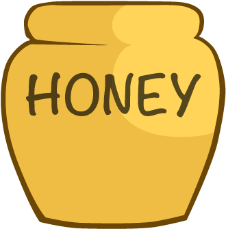 Lovely Honey Pot Clipart Honeypot Clip Art Clipart - Draw A Honey Jar (348x357)
