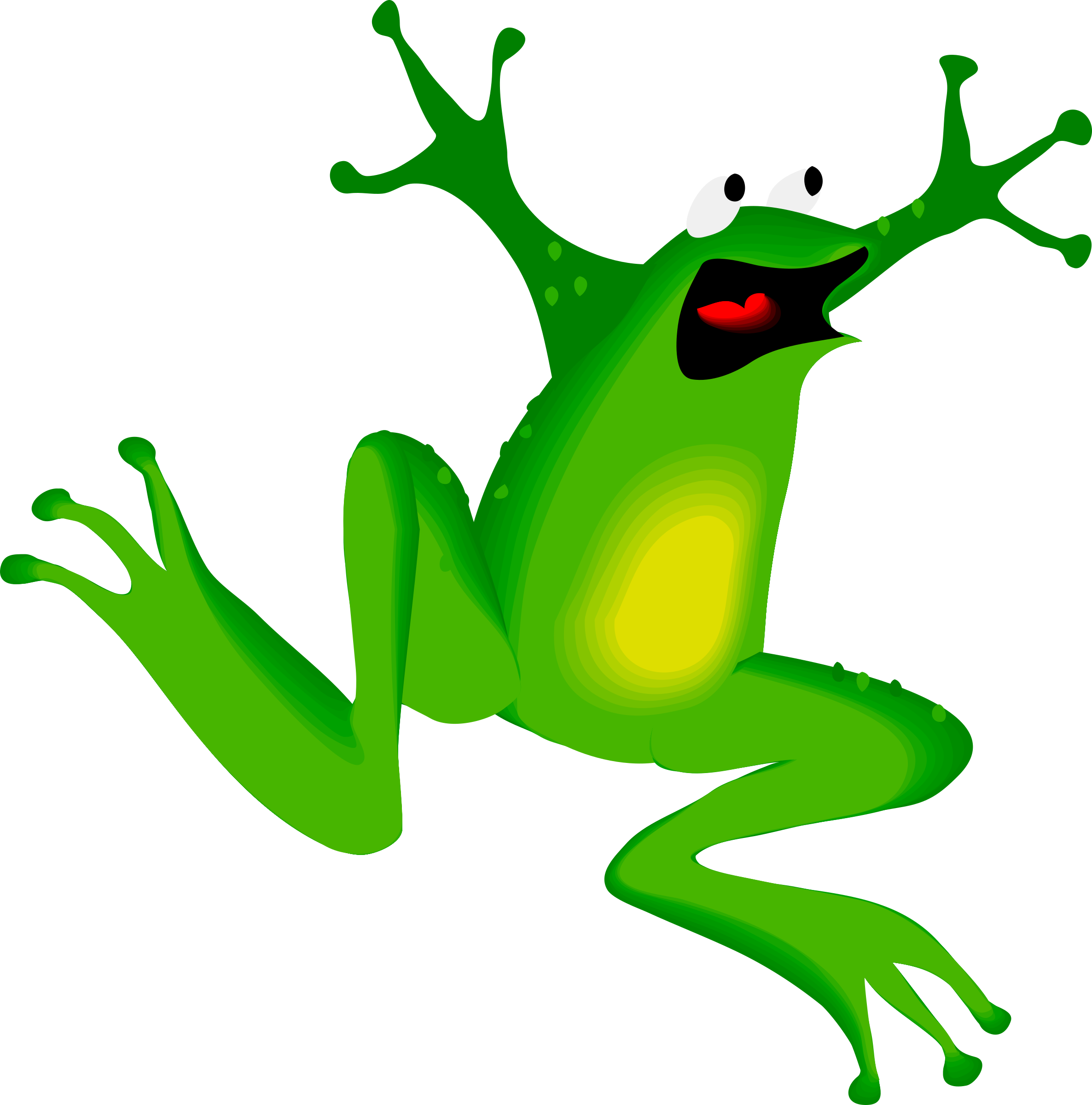 Big Image - Dead Frog Clip Art (2372x2400)