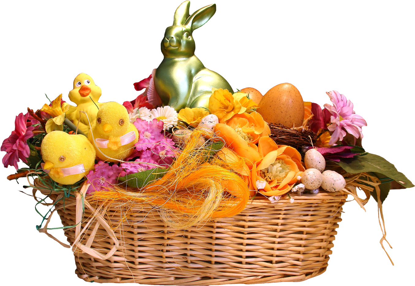 Easter Basket Png Transparent - Easter Basket Png (1400x995)