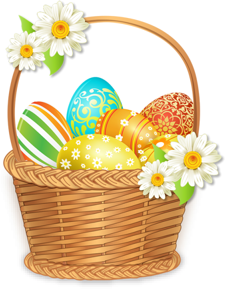 Beautiful Easter Basket,colorful - Canasta De Pascua Png (640x640)