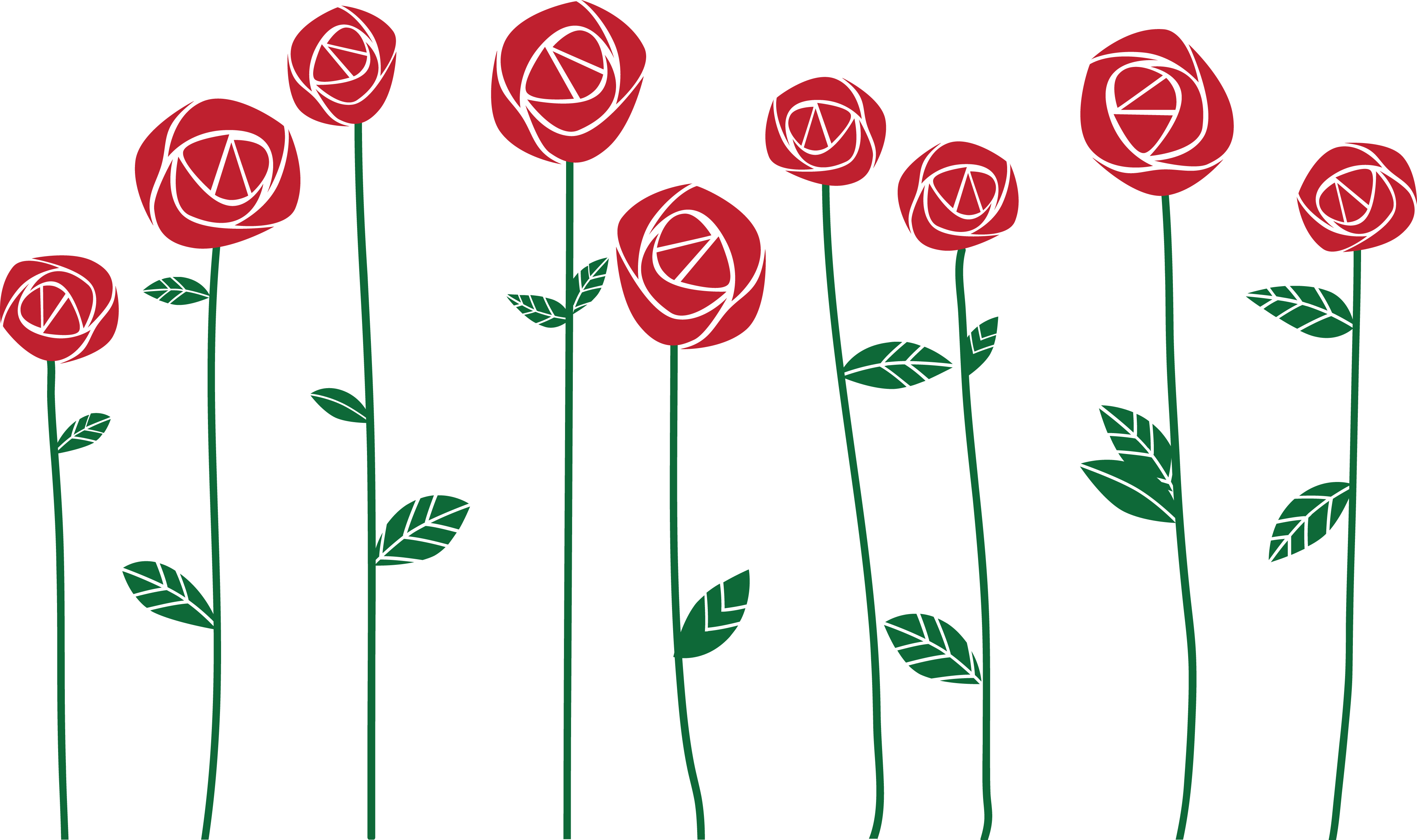 Free Clipart Of Red Roses - Dzien Matki 26 Maja (4000x2372)