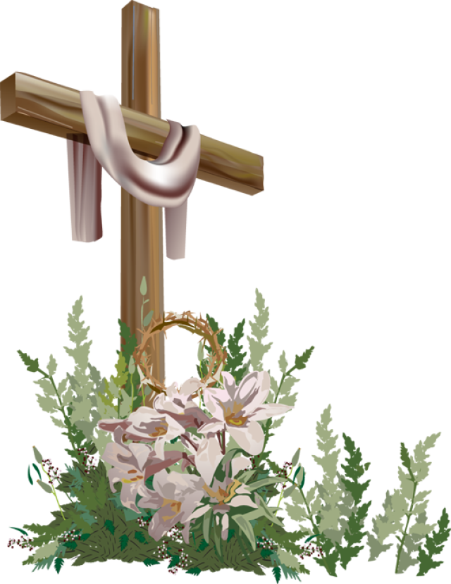 Clip Arts Related To - Easter Cross Png (640x829)
