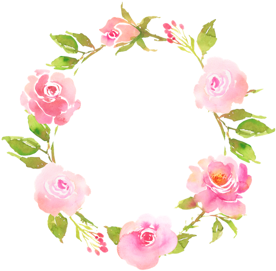 Flower Bohemian Wreath With Roses - Pink Rose Wreath Png (550x550)