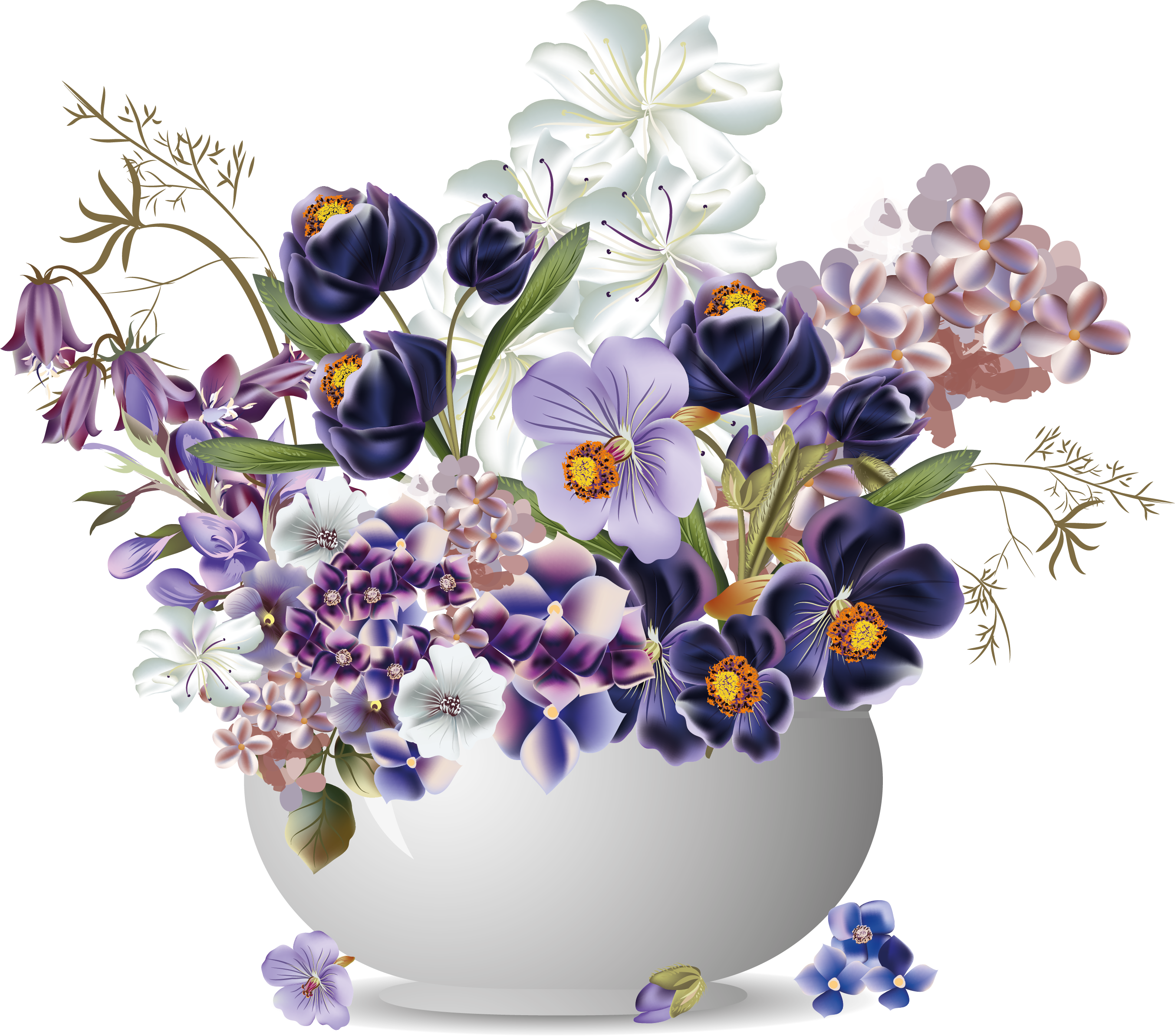 My Design / Beautiful Flowers - Beautiful Victorian Roses Throw Blanket (2707x2388)