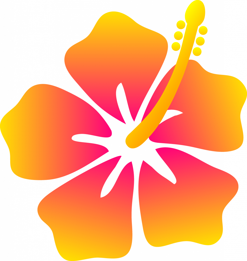 Homey Ideas Hawaiian Flower Clipart Flowers Cartoon - Hawaiian Flower Clipart (970x1024)