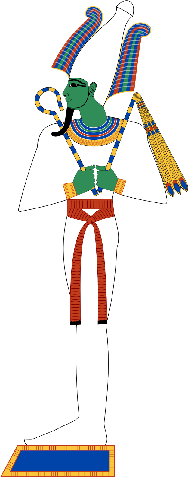 A God Of The Earth And Vegetation, Osiris Symbolized - Osiris Png (2000x4343)