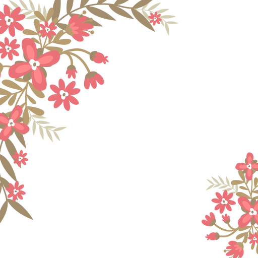 Red Flowers Background Transparent Png - Colorful Flowers Background Png (512x512)