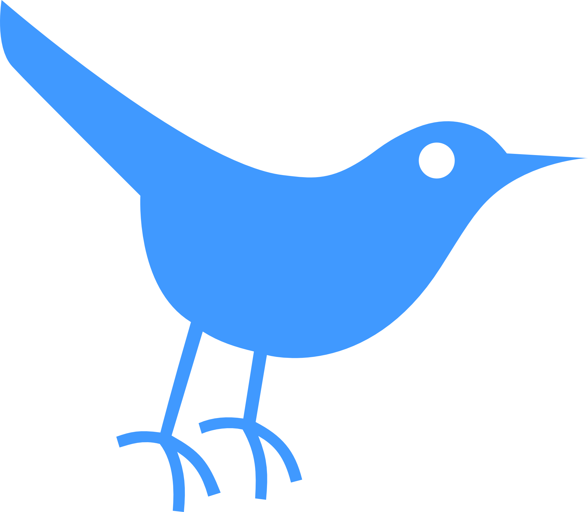 Twitter Bird Tweet Tweet 44 1969px 63 - Twitter Bird Icon (1969x1717)