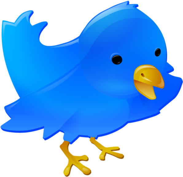Twitter Bird Free Images - Logo With Blue Bird (600x600)