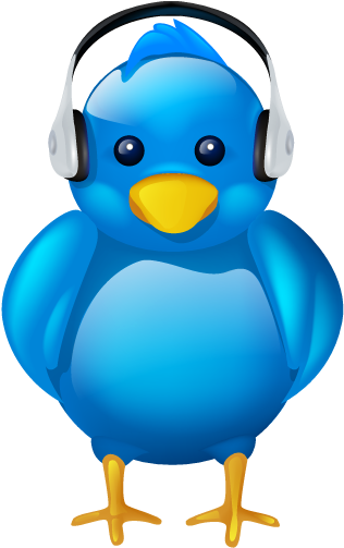 Twitter Bird Icon Headphones Free Icons Download - Twitter Download (512x512)