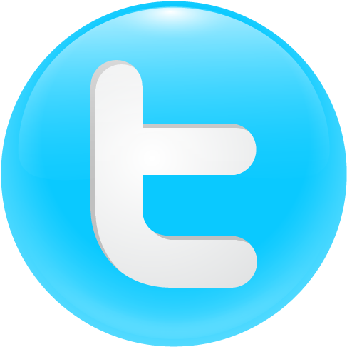 Twitter Round Button Icon Free - Social Media Buttons Twitter (512x512)