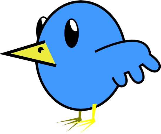 Twitter Bird Tweet Tweet 68 555px 30 - Green Bird Cartoon (555x550)