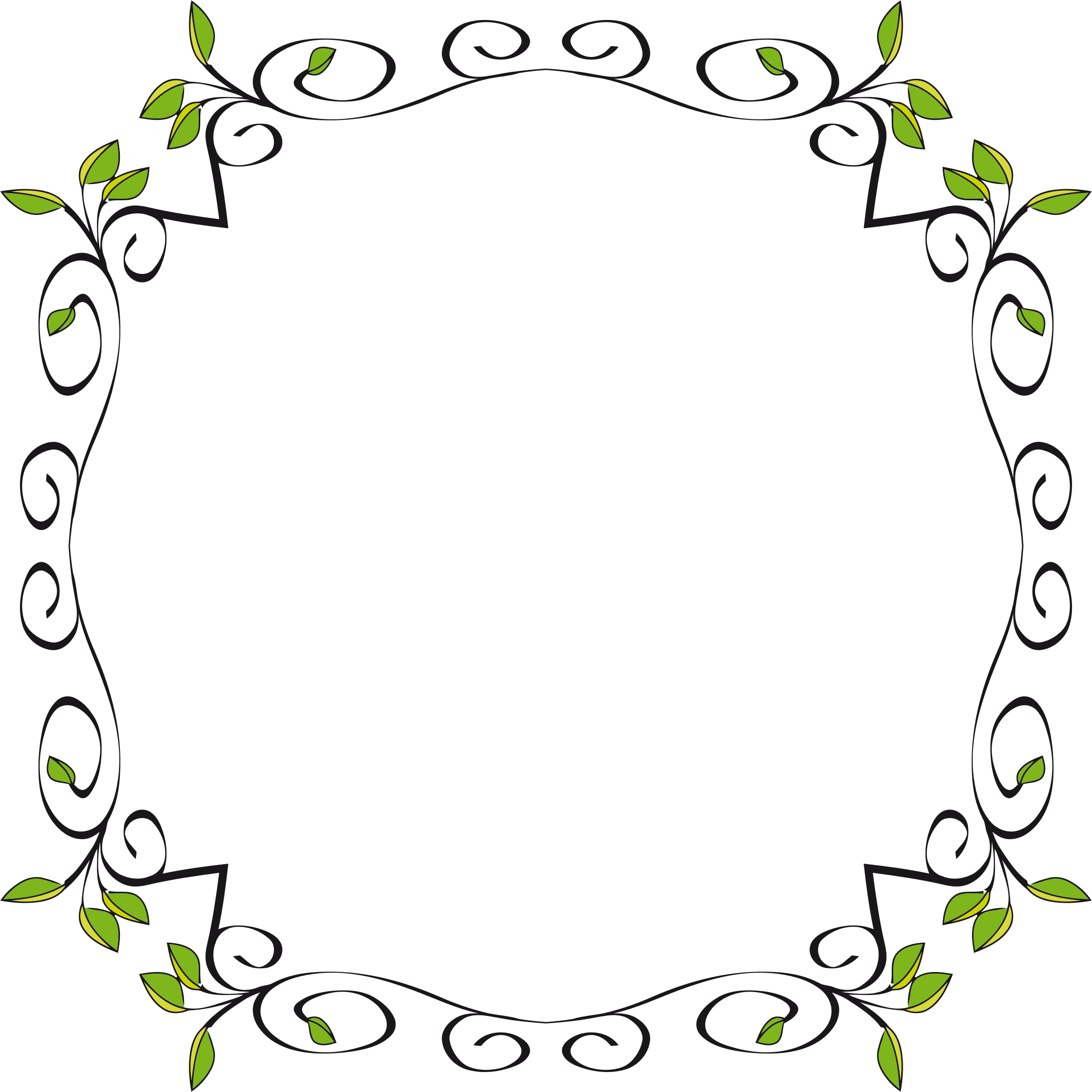 This Free Icons Png Design Of Floral Border Extended - Portable Network Graphics (2296x2296)