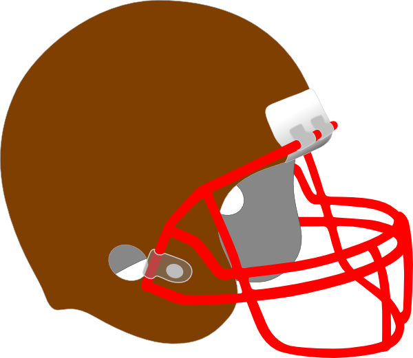 Helmet And Football Drawing (600x521)