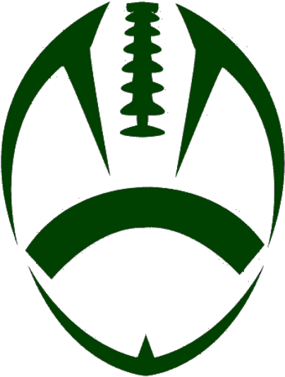 Green Football Cut Image - American Football Logo Png (452x600)