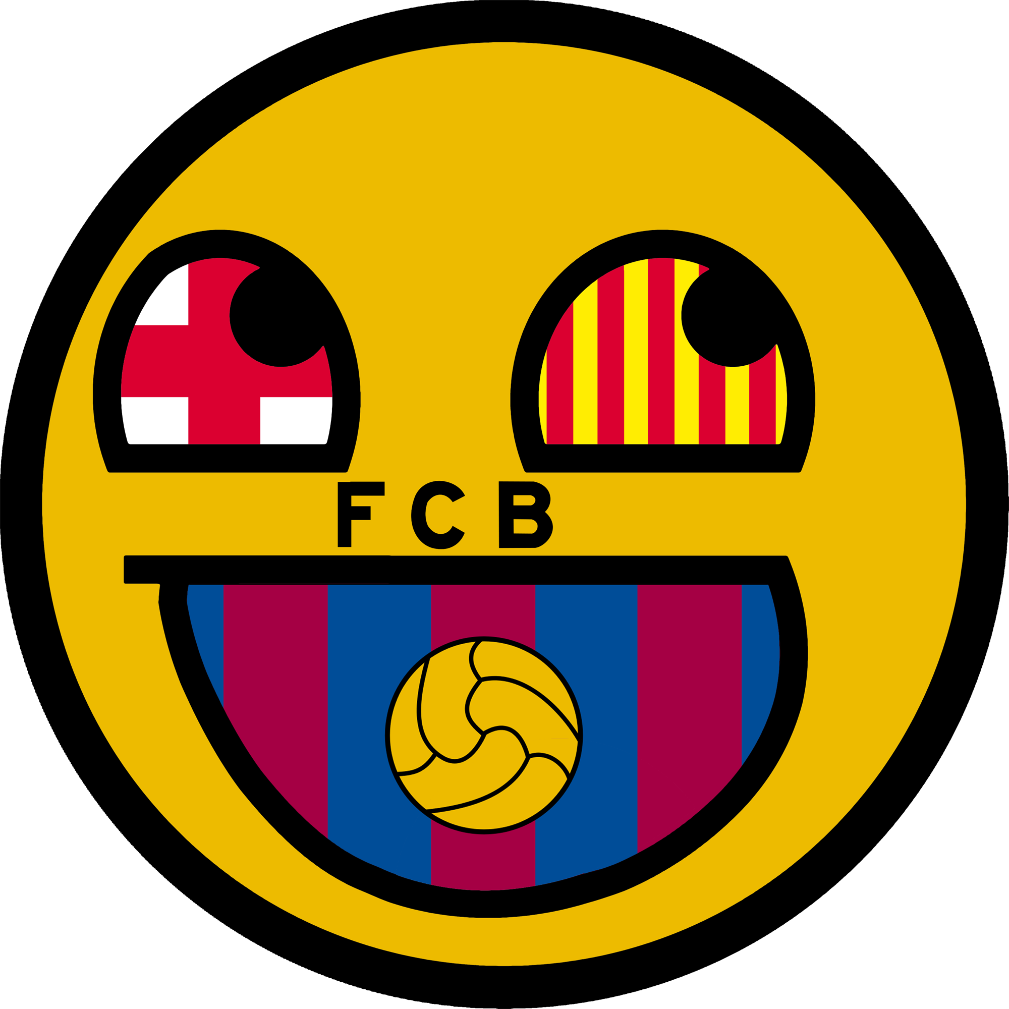 Barcelona Logo And Real Madrid Logo (2000x2000)