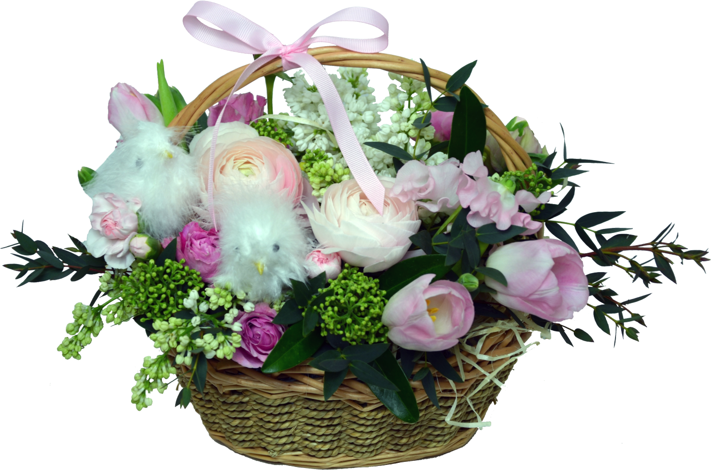 Easter Basket Flower Shop Studio Flores - Bouquet (1500x1827)