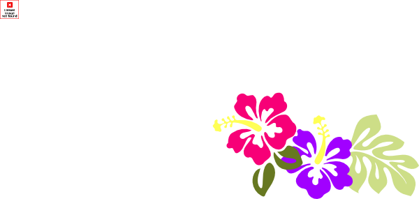 Hibiscus Clip Art - Hawaiian Flower Clipart (600x285)