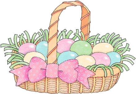 Easter Basket Clipart Tumundografico - Clip Art Easter Basket (451x318)