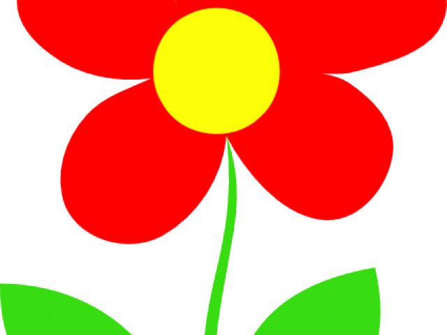 Stem Clipart Flower Stalk - Flower With Stem Clipart With Transparent Background (640x480)