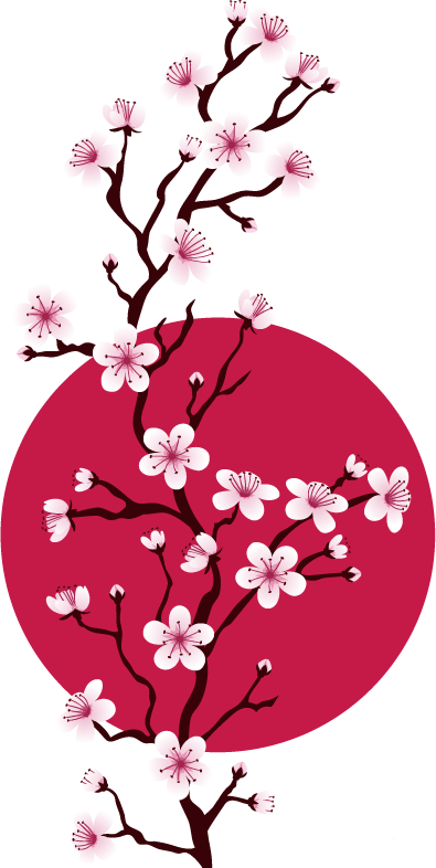 Cherry Blossom Cross-stitch Pattern - Cherry Blossom Cross-stitch Pattern (395x786)
