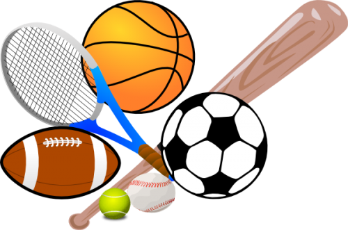 Assorted Sports Balls - Sports Equipment Clipart (500x331)