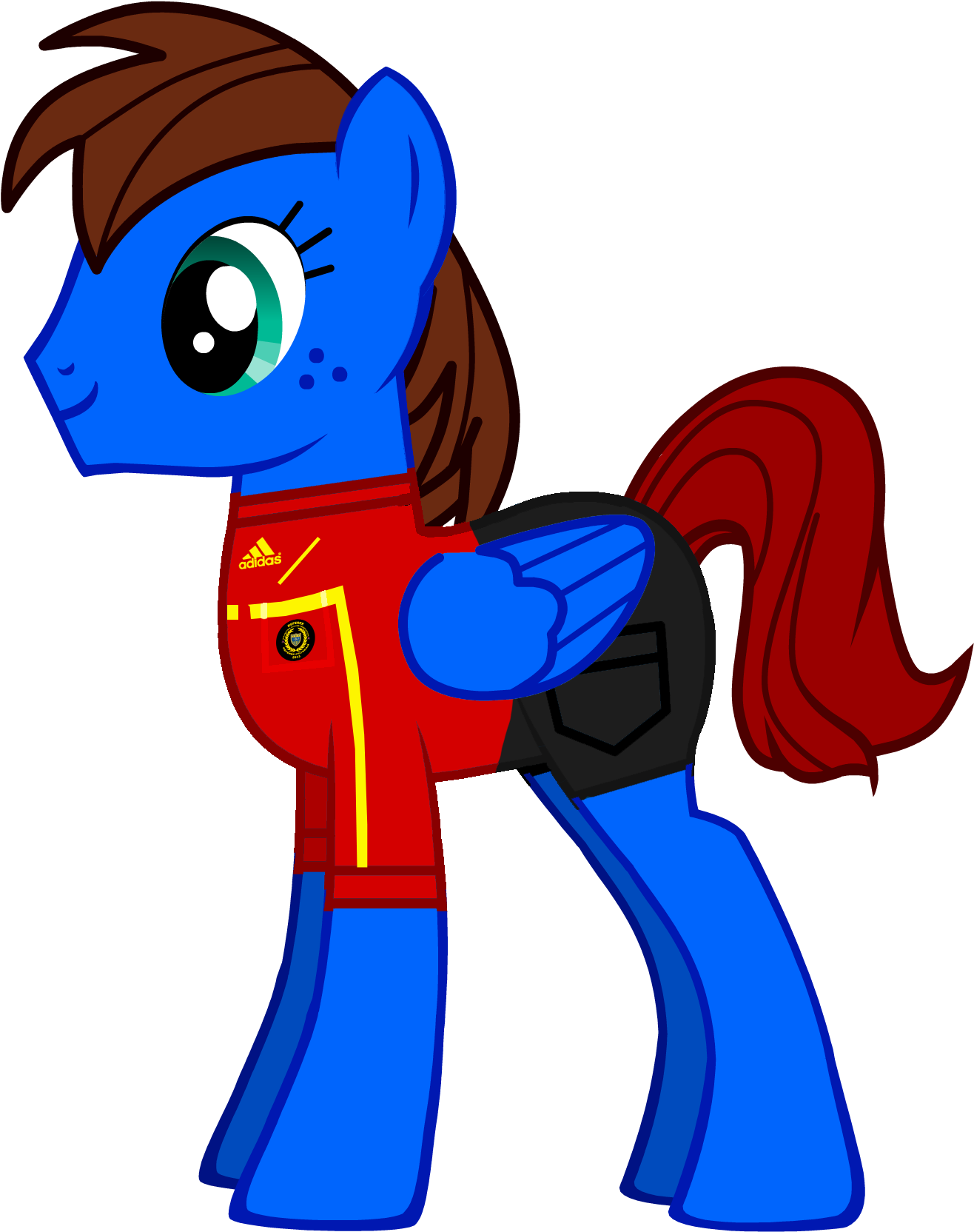 Irl, He's A Soccer Referee - Thomas The Tank Engine As A Pony (1862x1862)
