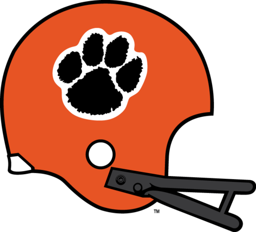 Football Helmet Template - Paw - Personalized Rubber Stamp By Jones School Supply (500x453)