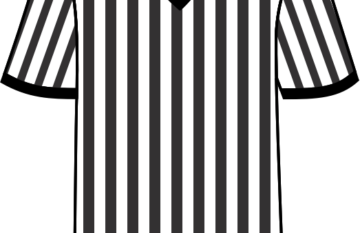 Football Referee Shirt - Referee T Shirt Vector (523x338)