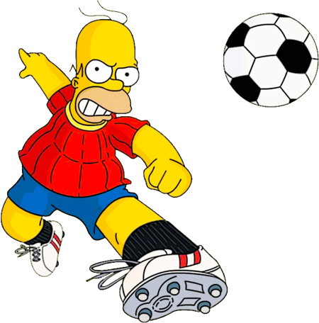 Homer Simpson Png - Homero Soccer Png (450x456)