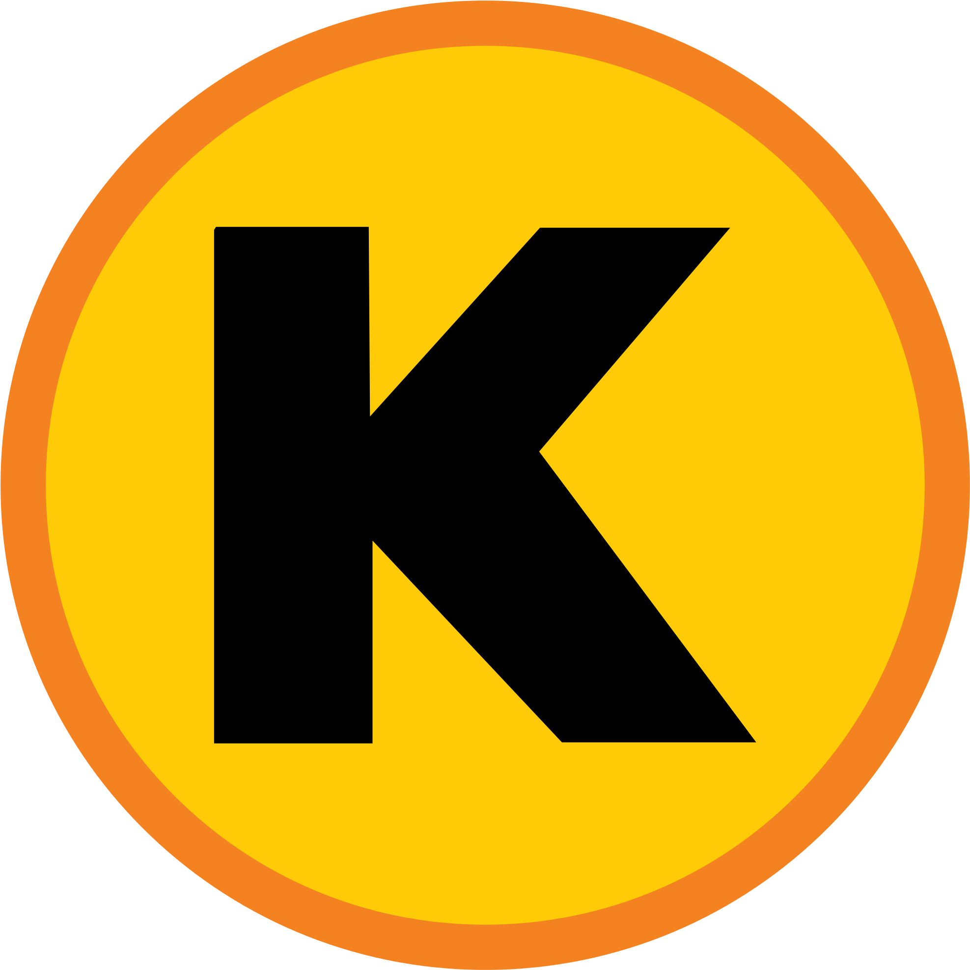 Letter - Letter K In Circle (2000x2000)