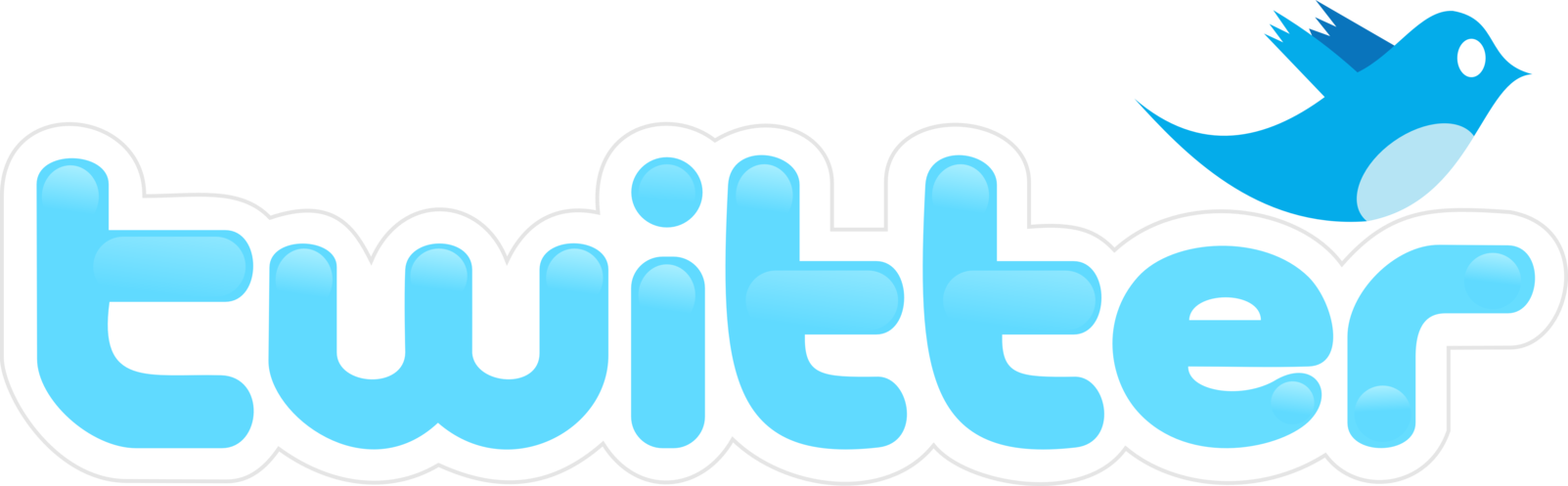 Job Twitter - Twitter Logo Name Png (1603x497)