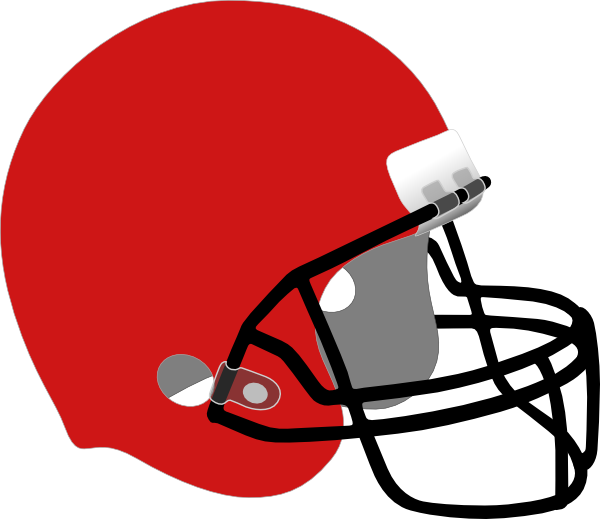 Red Football Helmet Clipart (600x519)