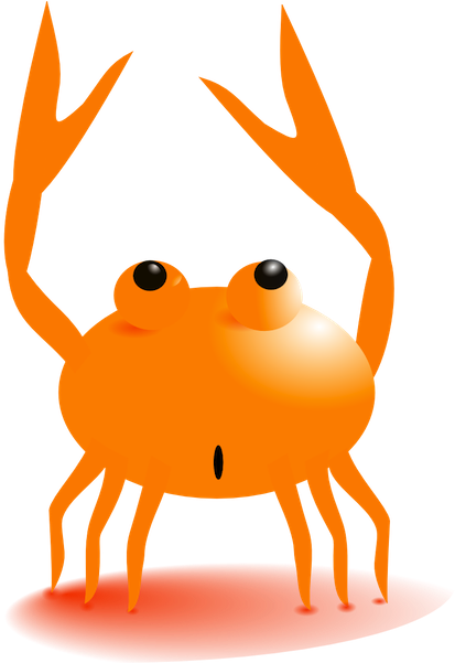 Free Digital Crab Scrapbooking Embellishment And Printable - Clipart Krebs Transparent (505x600)
