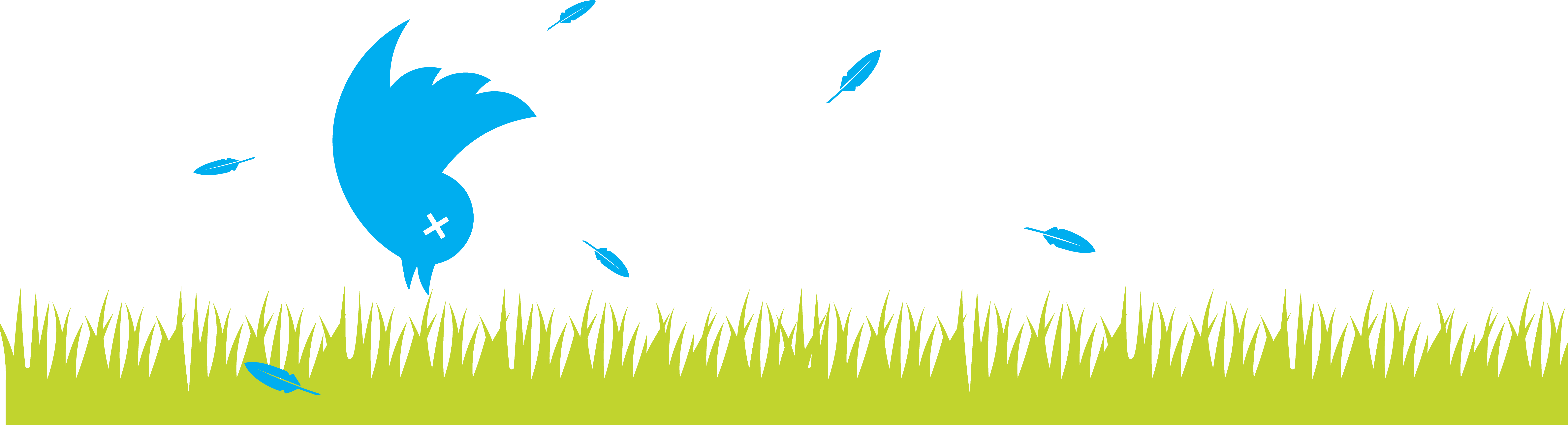 Twitter Has Become A Standard Platform For Businesses - Twitter Bird Png Dead (7889x2517)