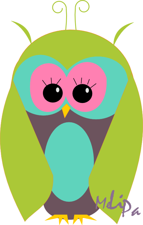 Free Digital Candy Colored Owl Crapbooking Embellishment - Free Digital Candy Colored Owl Crapbooking Embellishment (476x745)