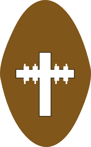 Cross And Football Clip Art - Cross (366x590)