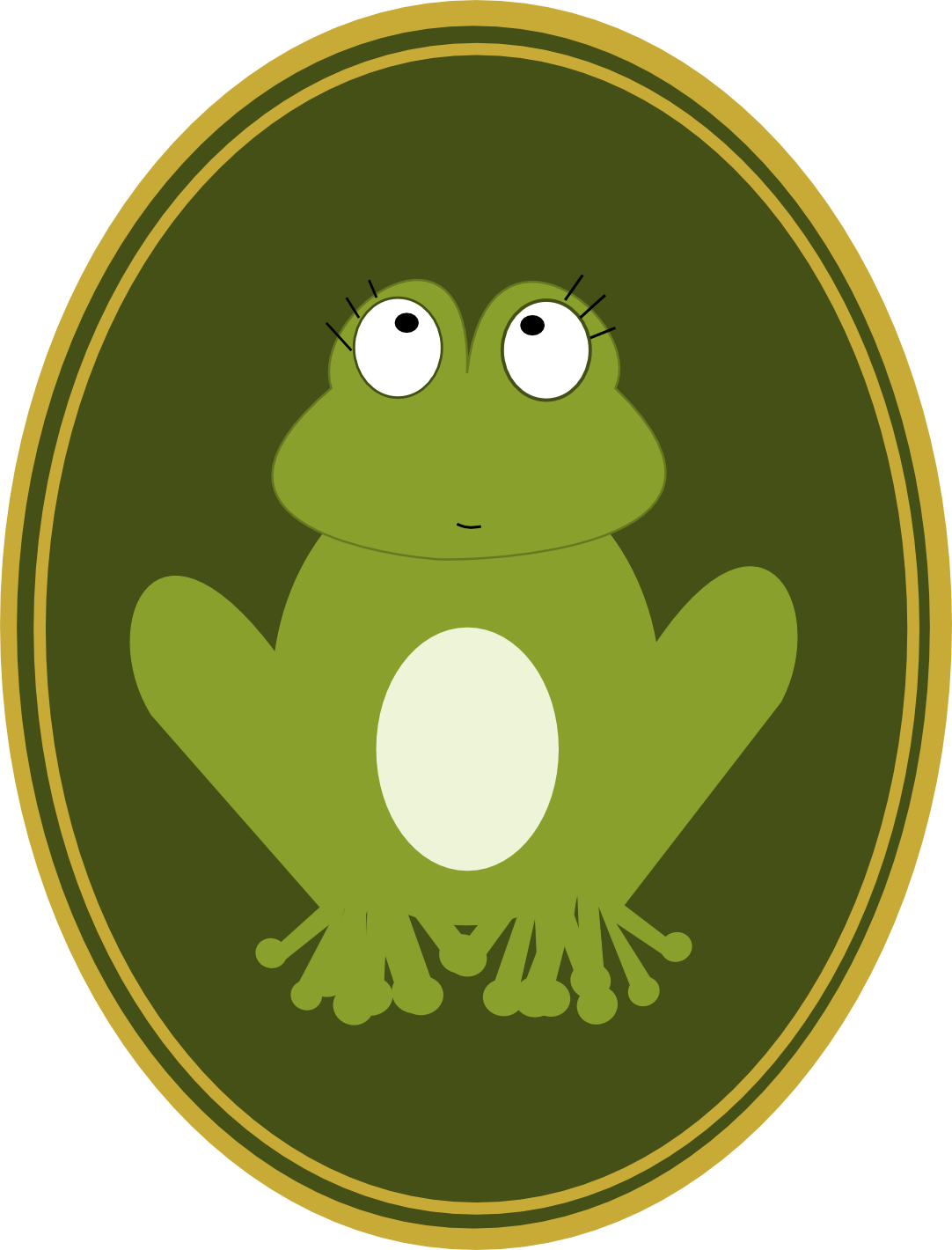 Digital Frog Scrapbooking Embellishment And Border - Rooster (1082x1420)