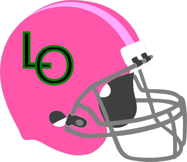 Pink Football Helmet Clip Art At Clkercom Vector - Green Football Helmet Clipart (600x519)