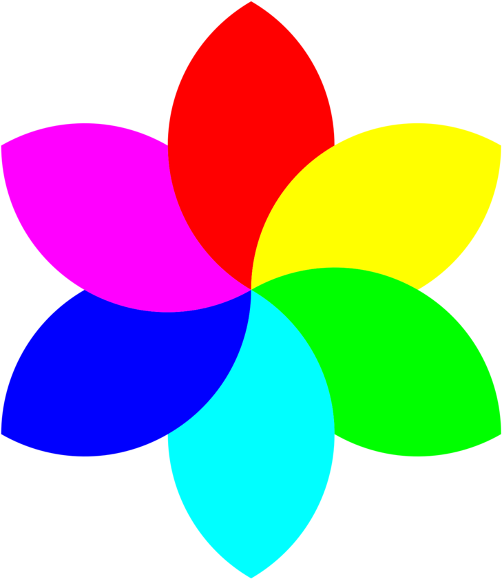 6 Color Football Flower Remix - Flower With 6 Petals (958x958)