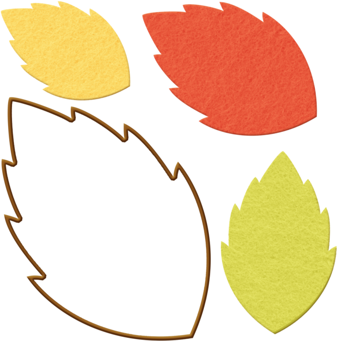 Marisa Lerin Fall Leaves 2 Asset Green Red - Fall Leaves Cut Out (700x700)