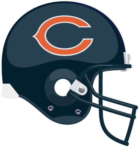 Denver Ranked W/15th Best Helmet - Chicago Bears Helmet Logo (471x500)