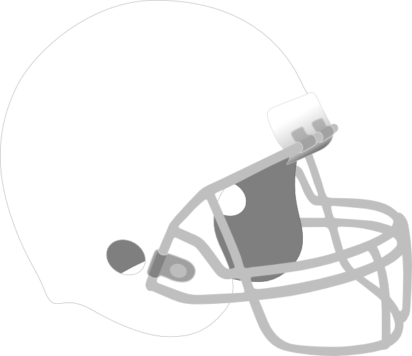 White Football Helmet Clip Art (600x519)