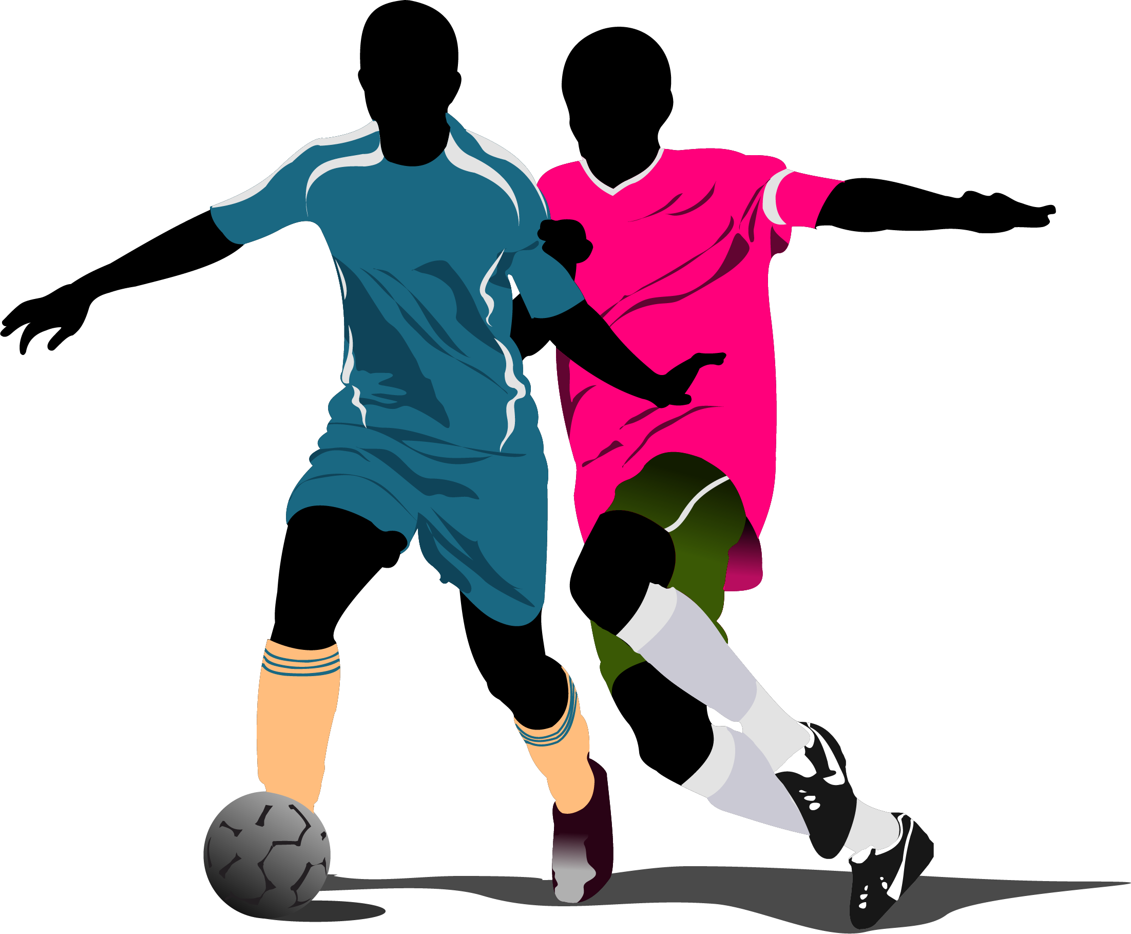 Football Player Goal Clip Art - Soccer Players (2203x1818)