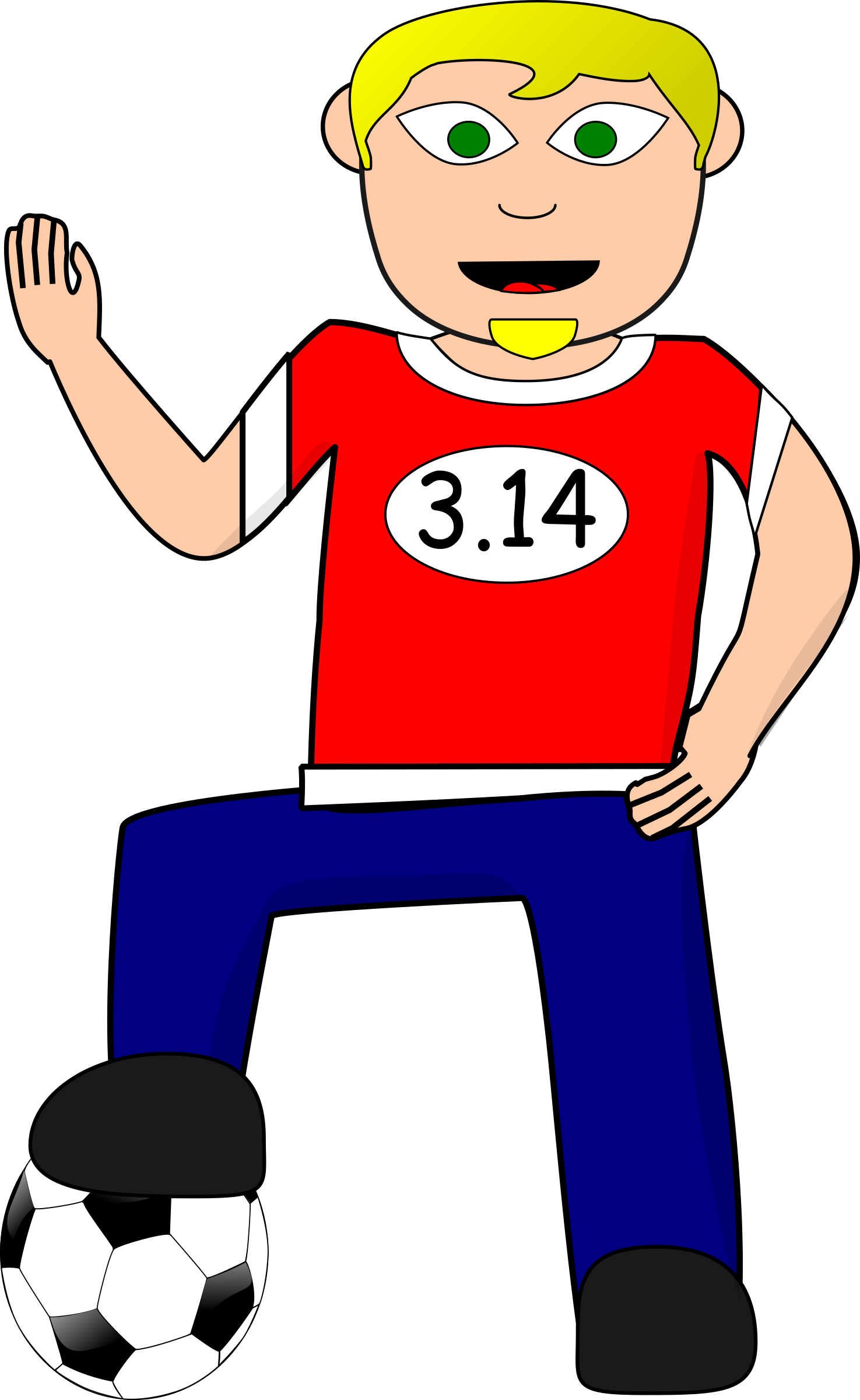 Footballer - Footballer Clip Art (1475x2400)